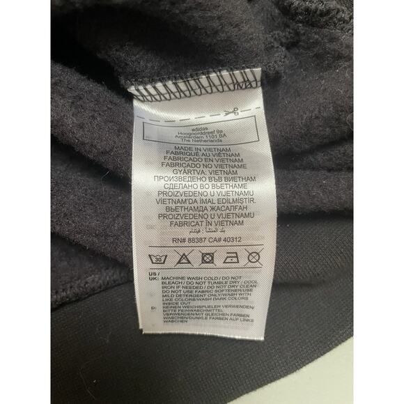 Adidas Women's Drawstring Hoodie Long Sleeve Sweatshirt in Black‎ Size M NWOT - Picture 6 of 7